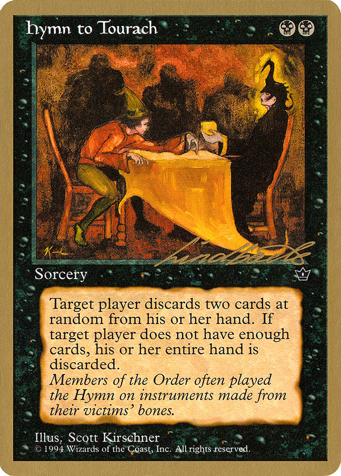 Hymn to Tourach (Table) (Leon Lindback) [Pro Tour Collector Set] | Jack's On Queen
