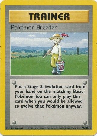 Pokemon Breeder (76/102) [Base Set Unlimited] | Jack's On Queen