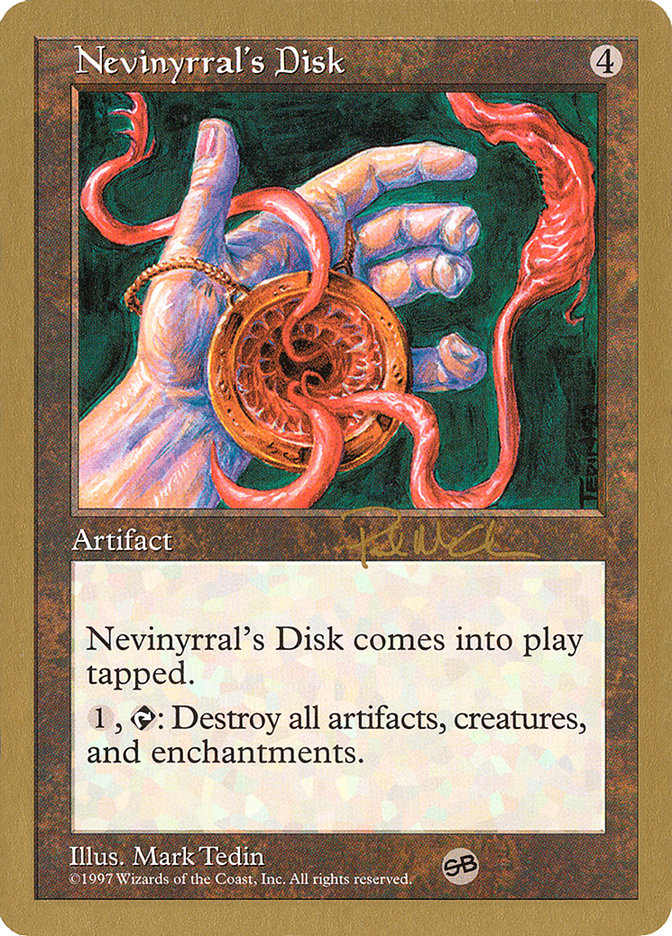 Nevinyrral's Disk (Paul McCabe) (SB) [World Championship Decks 1997] | Jack's On Queen