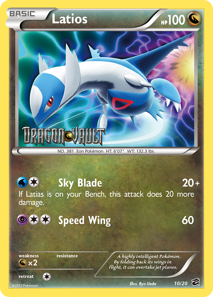 Latios (10/20) (Blister Exclusive) [Black & White: Dragon Vault] | Jack's On Queen