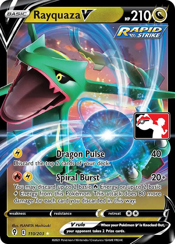 Rayquaza V (110/203) [Prize Pack Series One] | Jack's On Queen