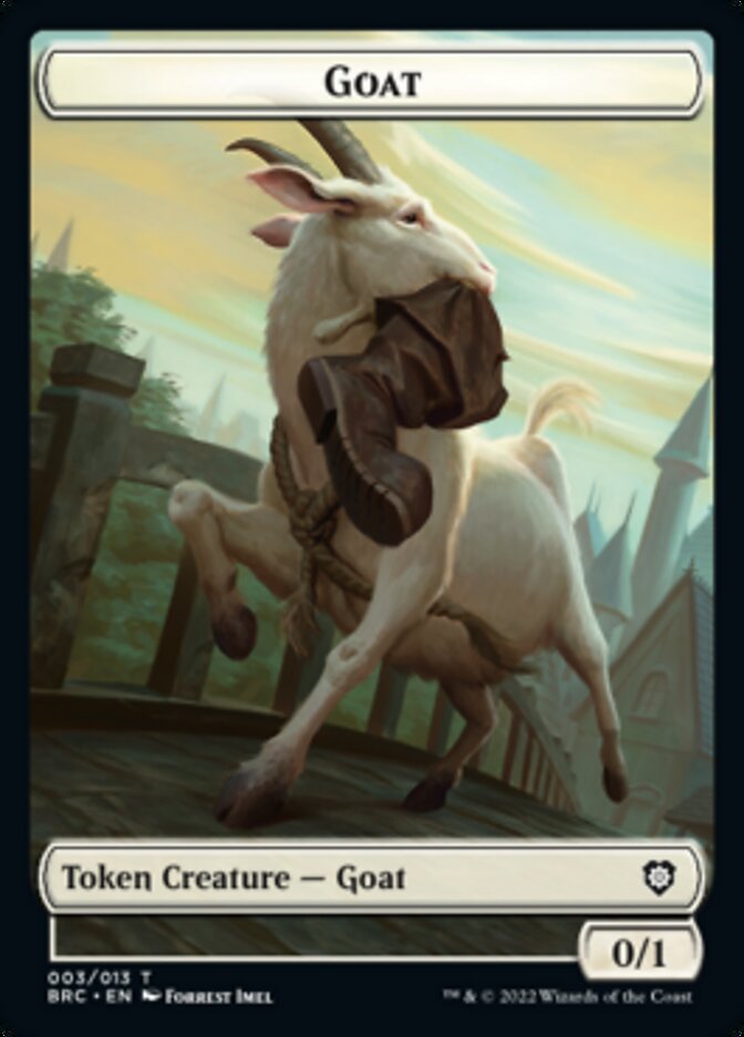 Construct (008) // Goat Double-Sided Token [The Brothers' War Commander Tokens] | Jack's On Queen