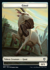 Construct (008) // Goat Double-Sided Token [The Brothers' War Commander Tokens] | Jack's On Queen