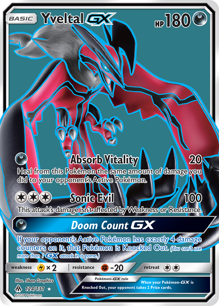 Yveltal GX (124/131) [Sun & Moon: Forbidden Light] | Jack's On Queen