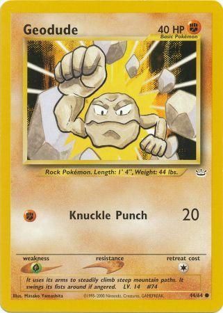 Geodude (44/64) [Neo Revelation Unlimited] | Jack's On Queen