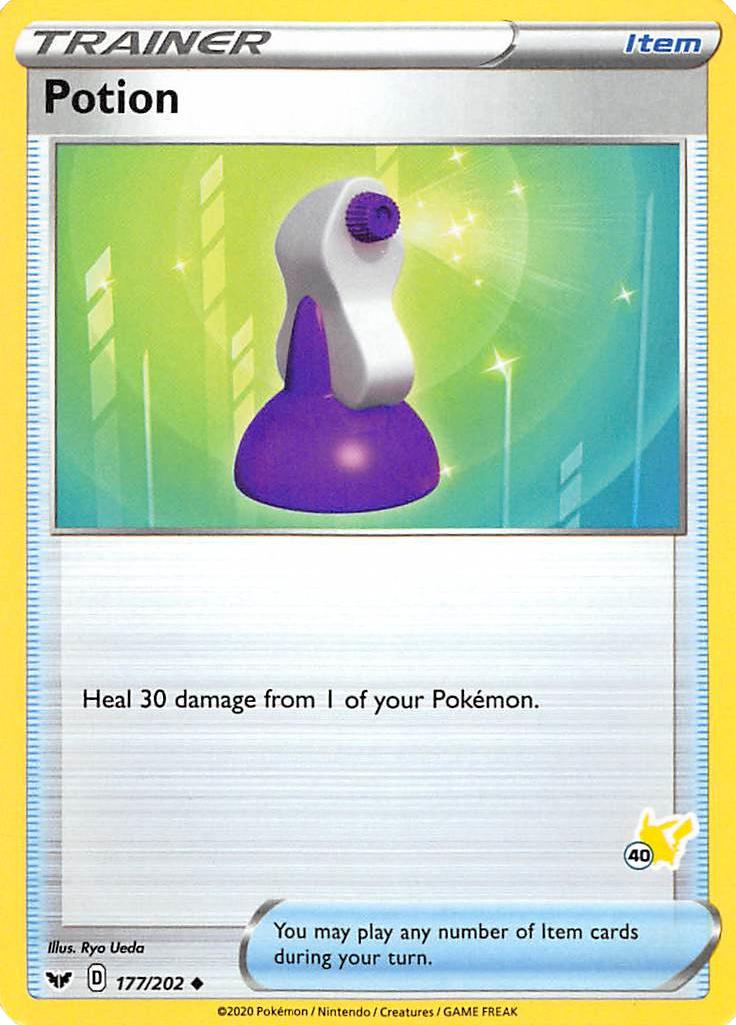 Potion (177/202) (Pikachu Stamp #40) [Battle Academy 2022] | Jack's On Queen