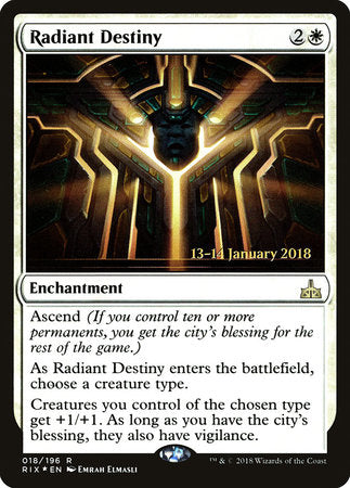 Radiant Destiny [Rivals of Ixalan Promos] | Jack's On Queen