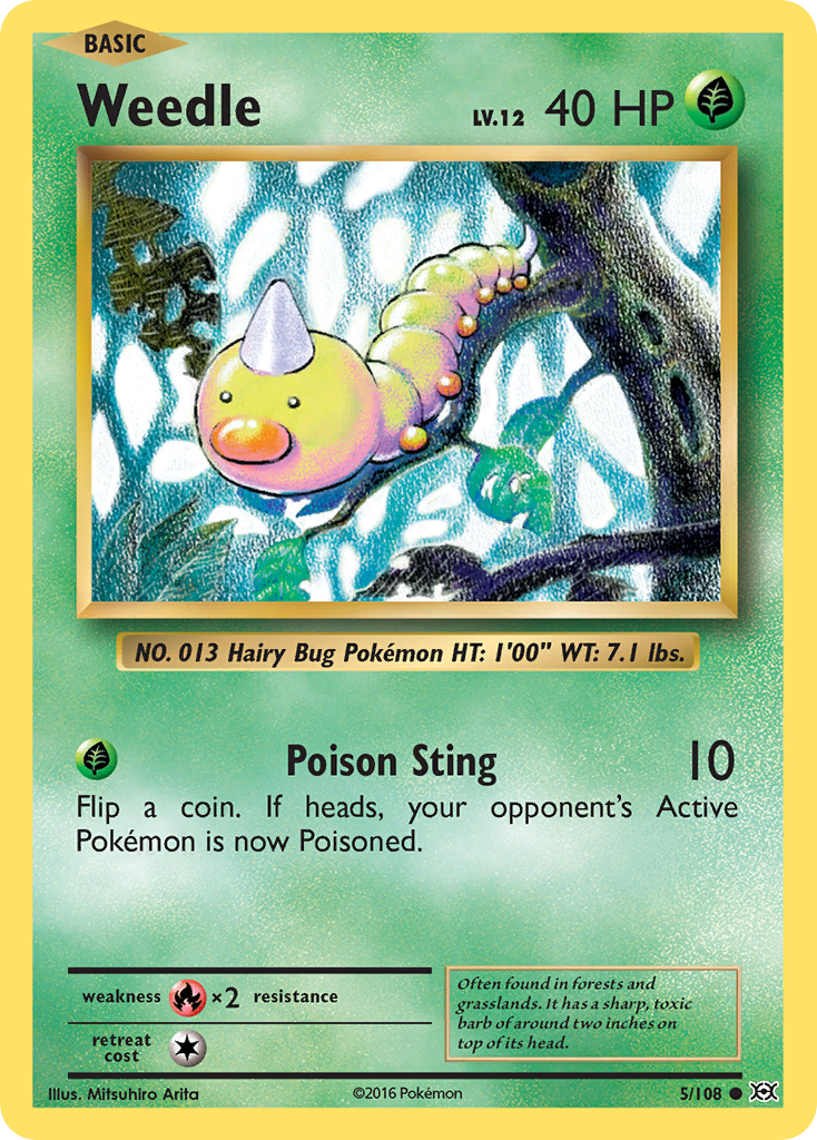 Weedle (5/108) [XY: Evolutions] | Jack's On Queen