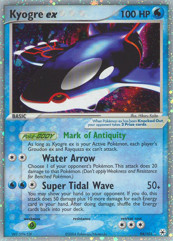 Kyogre ex (94/101) [EX: Hidden Legends] | Jack's On Queen