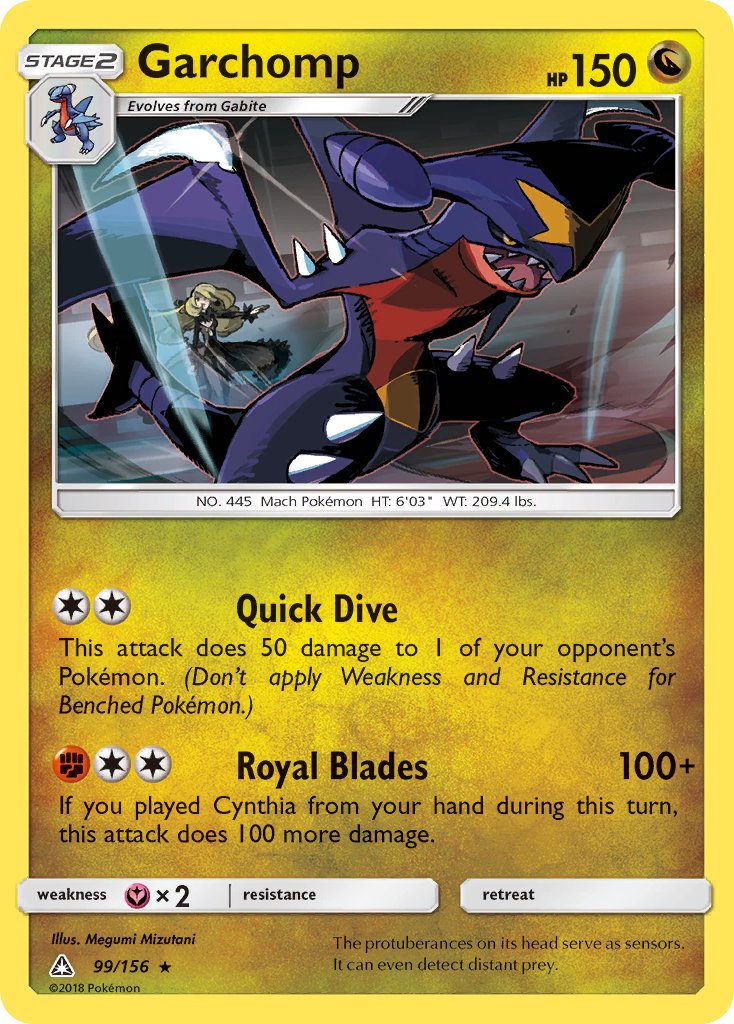 Garchomp (99/156) (Cracked Ice Holo) (Theme Deck Exclusive) [Sun & Moon: Ultra Prism] | Jack's On Queen