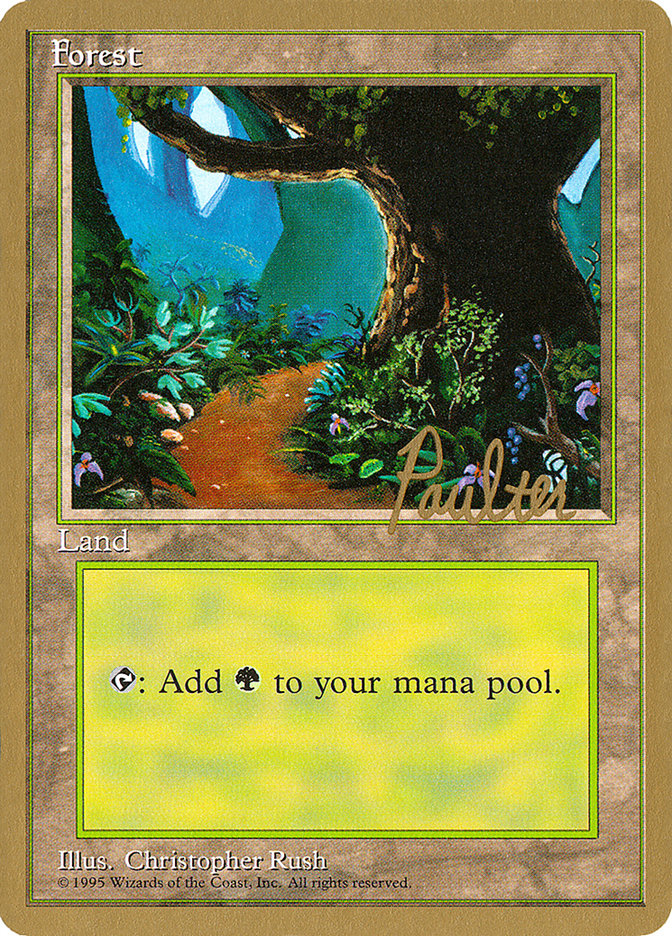 Forest (pp376) (Preston Poulter) [Pro Tour Collector Set] | Jack's On Queen