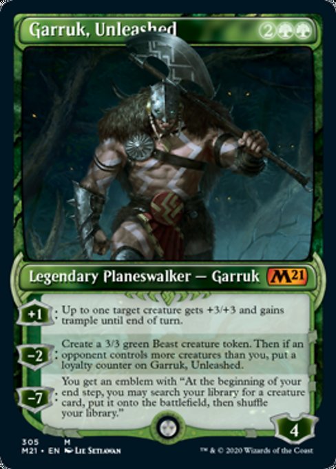 Garruk, Unleashed (Showcase) [Core Set 2021] | Jack's On Queen