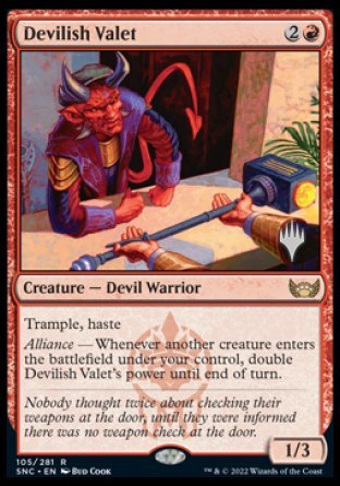Devilish Valet (Promo Pack) [Streets of New Capenna Promos] | Jack's On Queen