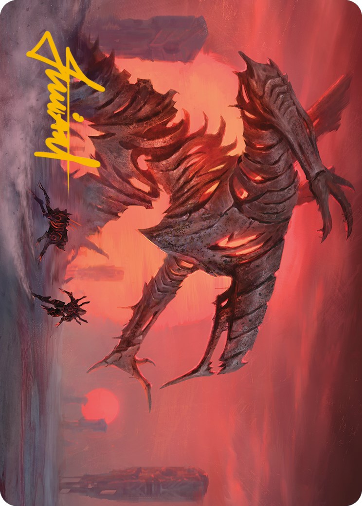 Red Sun's Zenith Art Card (Gold-Stamped Signature) [Phyrexia: All Will Be One Art Series] | Jack's On Queen