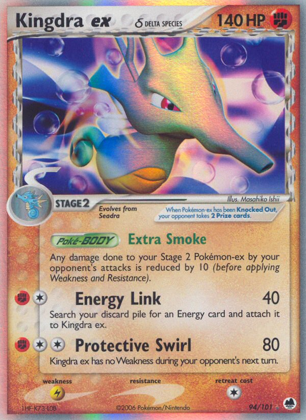 Kingdra ex (94/101) (Delta Species) [EX: Dragon Frontiers] | Jack's On Queen