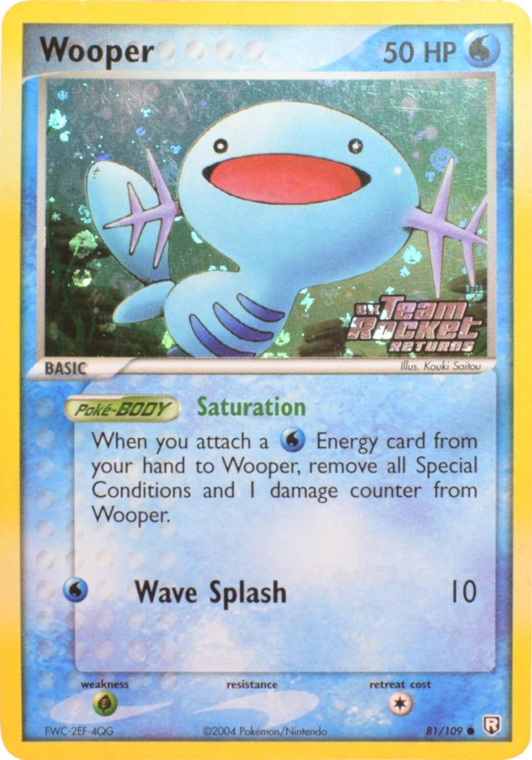 Wooper (81/109) (Stamped) [EX: Team Rocket Returns] | Jack's On Queen