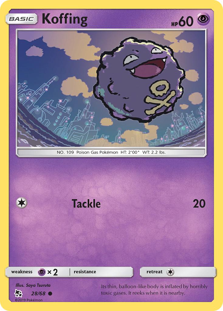 Koffing (28/68) [Sun & Moon: Hidden Fates] | Jack's On Queen