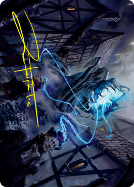 Dreamshackle Geist Art Card (Gold-Stamped Signature) [Innistrad: Crimson Vow Art Series] | Jack's On Queen