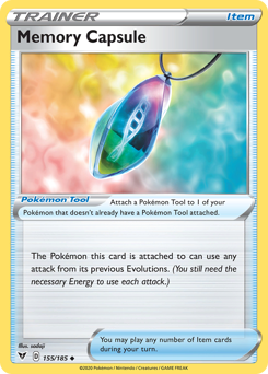 Memory Capsule (155/185) [Sword & Shield: Vivid Voltage] | Jack's On Queen