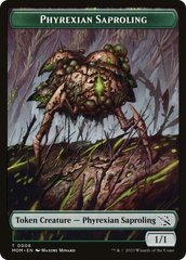 Monk // Phyrexian Saproling Double-Sided Token [March of the Machine Tokens] | Jack's On Queen