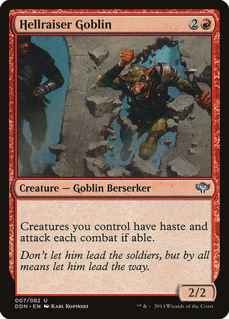 Hellraiser Goblin [Duel Decks: Speed vs. Cunning] | Jack's On Queen