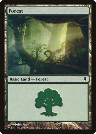 Forest (246a) [Zendikar] | Jack's On Queen