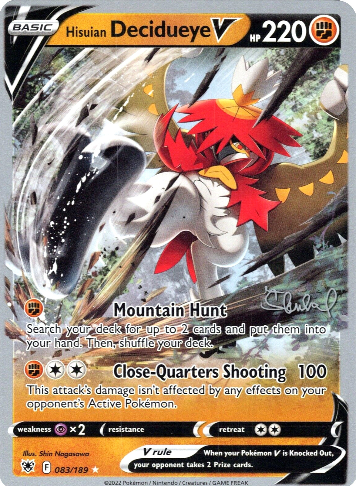 Hisuian Decidueye V (083/189) (ADP - Ondrej Skubal) [World Championships 2022] | Jack's On Queen