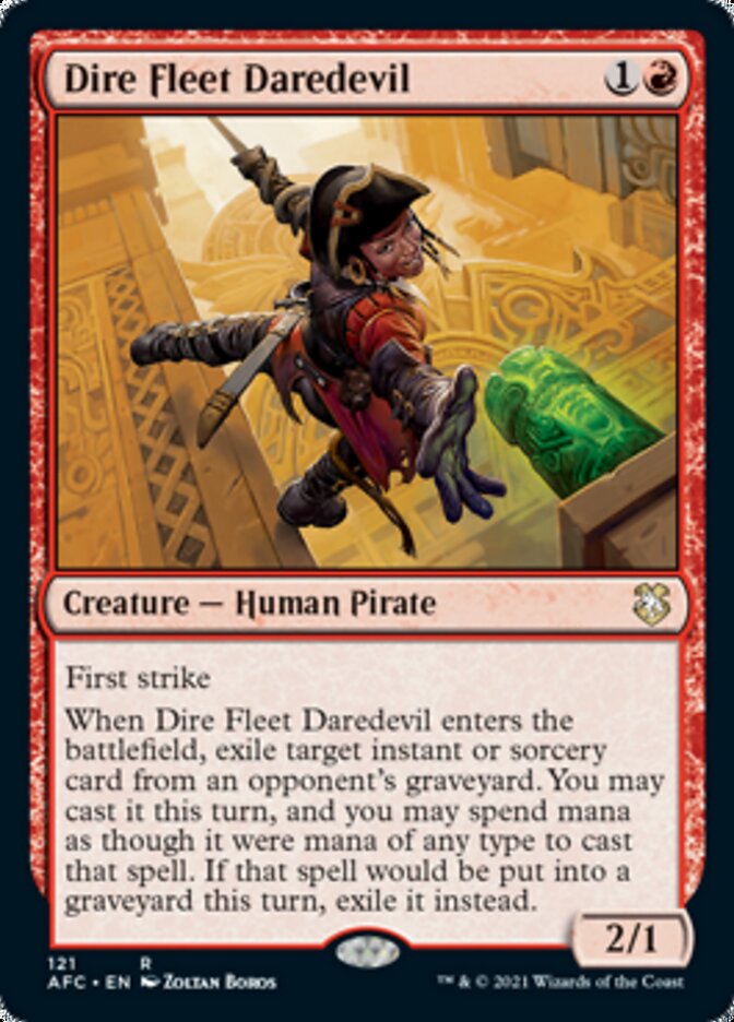 Dire Fleet Daredevil [Dungeons & Dragons: Adventures in the Forgotten Realms Commander] | Jack's On Queen