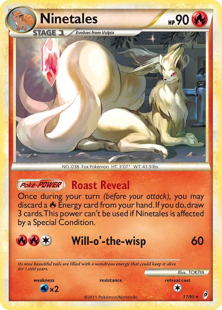 Ninetales (17/95) (Theme Deck Exclusive) [HeartGold & SoulSilver: Call of Legends] | Jack's On Queen