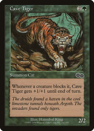 Cave Tiger [Urza's Saga] | Jack's On Queen