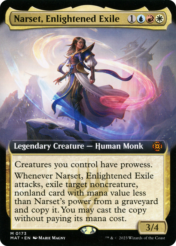 Narset, Enlightened Exile (Extended Art) [March of the Machine: The Aftermath] | Jack's On Queen