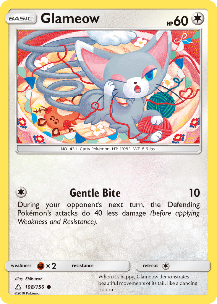 Glameow (108/156) [Sun & Moon: Ultra Prism] | Jack's On Queen