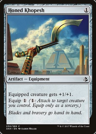 Honed Khopesh [Amonkhet] | Jack's On Queen