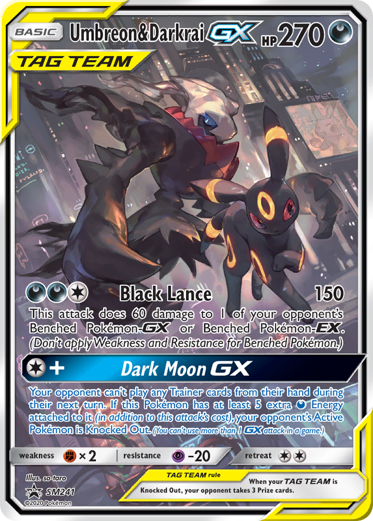 Umbreon & Darkrai GX (SM241) (Jumbo Card) [Sun & Moon: Black Star Promos] | Jack's On Queen