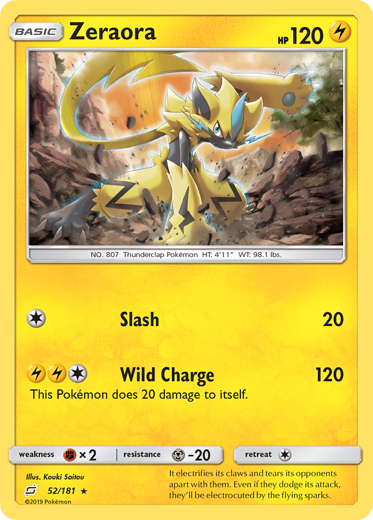 Zeraora (52/181) [Sun & Moon: Team Up] | Jack's On Queen