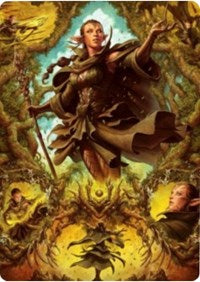 Nissa of Shadowed Boughs 2 Art Card [Zendikar Rising Art Series] | Jack's On Queen