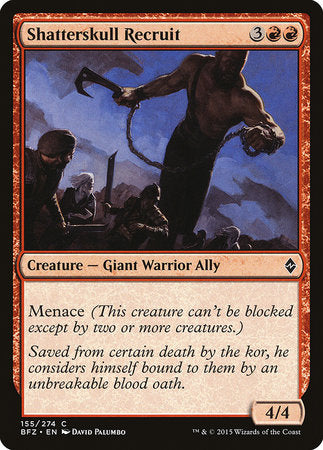 Shatterskull Recruit [Battle for Zendikar] | Jack's On Queen