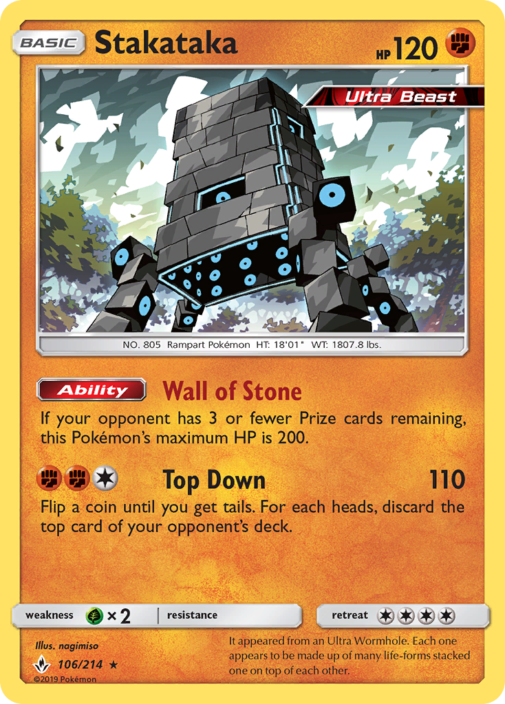 Stakataka (106/214) [Sun & Moon: Unbroken Bonds] | Jack's On Queen