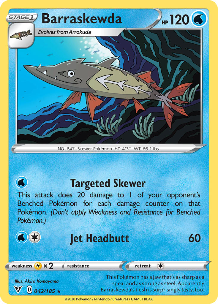 Barraskewda (042/185) [Sword & Shield: Vivid Voltage] | Jack's On Queen