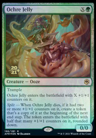 Ochre Jelly [Dungeons & Dragons: Adventures in the Forgotten Realms Prerelease Promos] | Jack's On Queen
