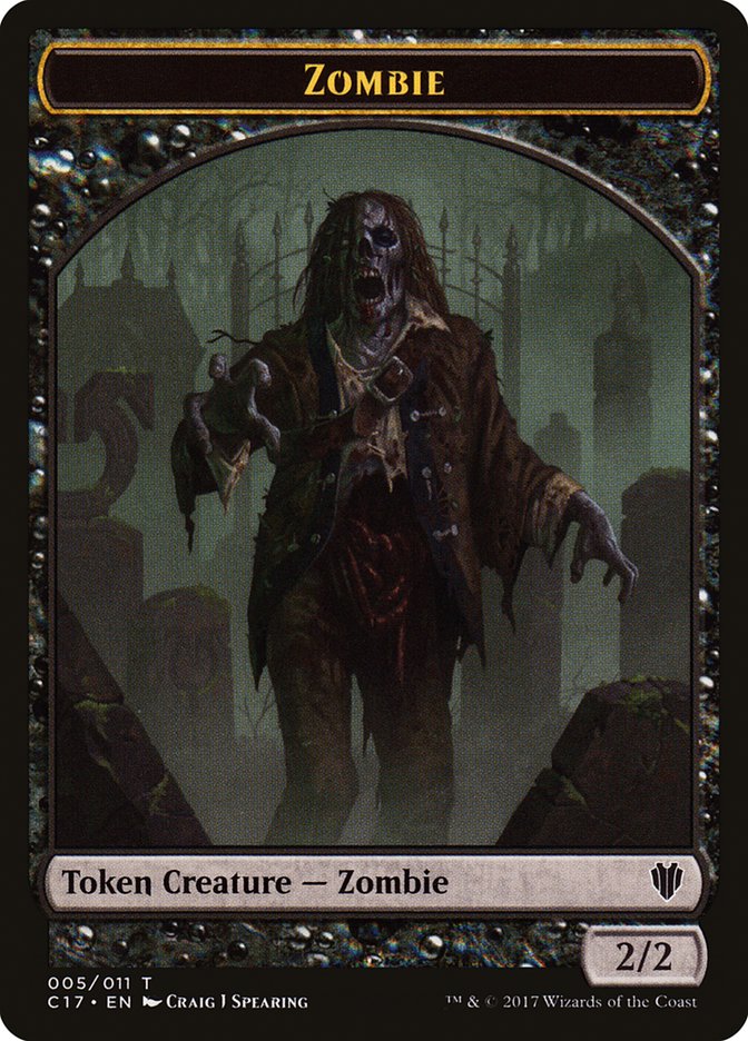 Zombie Token [Commander 2017 Tokens] | Jack's On Queen