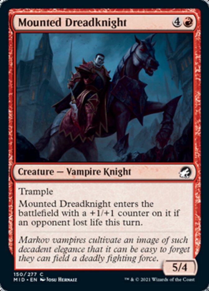 Mounted Dreadknight [Innistrad: Midnight Hunt] | Jack's On Queen