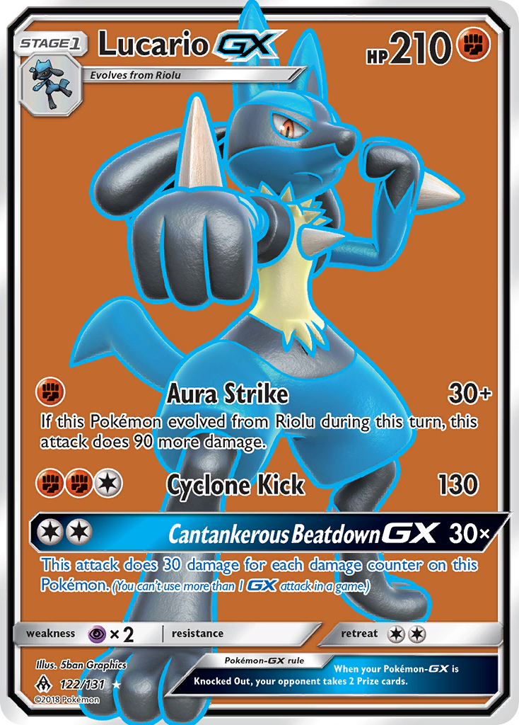 Lucario GX (122/131) [Sun & Moon: Forbidden Light] | Jack's On Queen