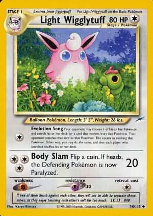 Light Wigglytuff (54/105) [Neo Destiny Unlimited] | Jack's On Queen