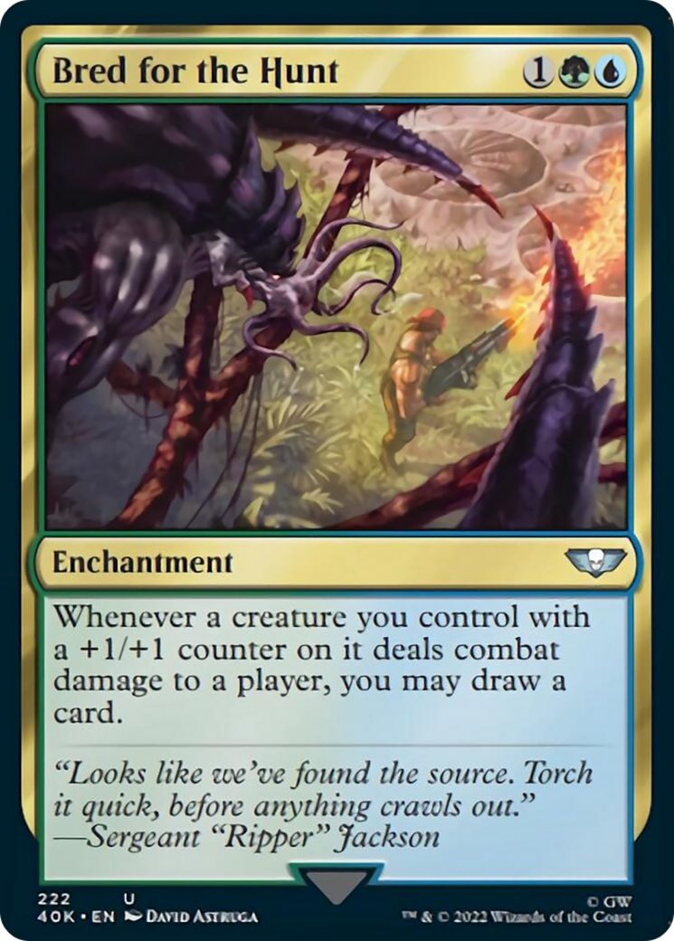 Bred for the Hunt (Surge Foil) [Universes Beyond: Warhammer 40,000] | Jack's On Queen