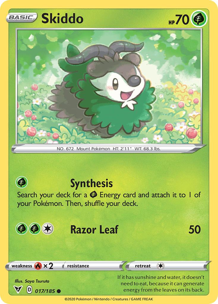 Skiddo (017/185) [Sword & Shield: Vivid Voltage] | Jack's On Queen