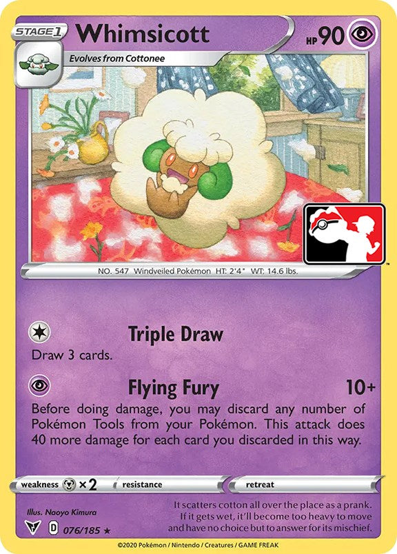 Whimsicott (076/185) [Prize Pack Series One] | Jack's On Queen