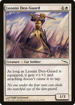 Leonin Den-Guard [Mirrodin] | Jack's On Queen