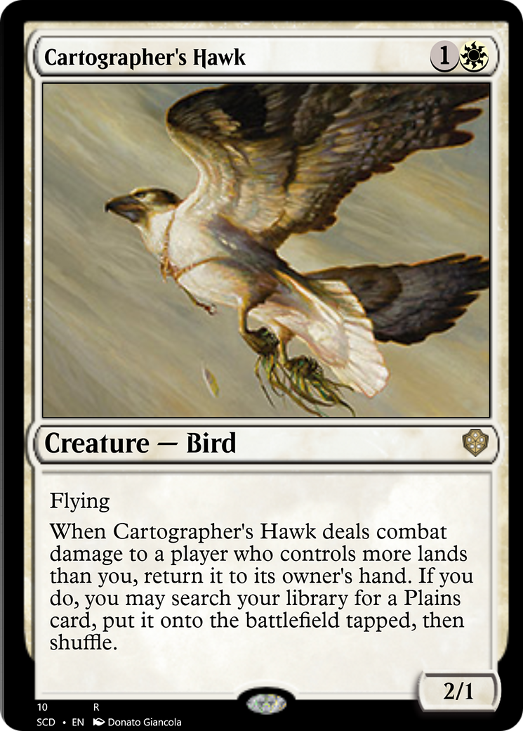 Cartographer's Hawk [Starter Commander Decks] | Jack's On Queen