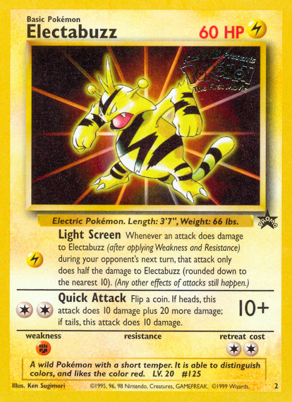 Electabuzz (2) [Wizards of the Coast: Black Star Promos] | Jack's On Queen